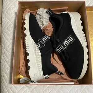 Miu Miu knit sneaker